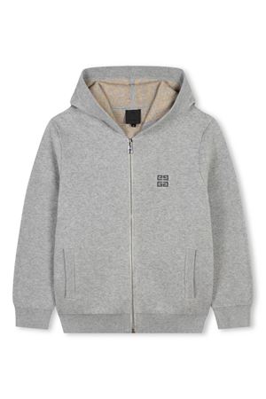 grey cotton cardigan GIVENCHY KIDS | H30315A17